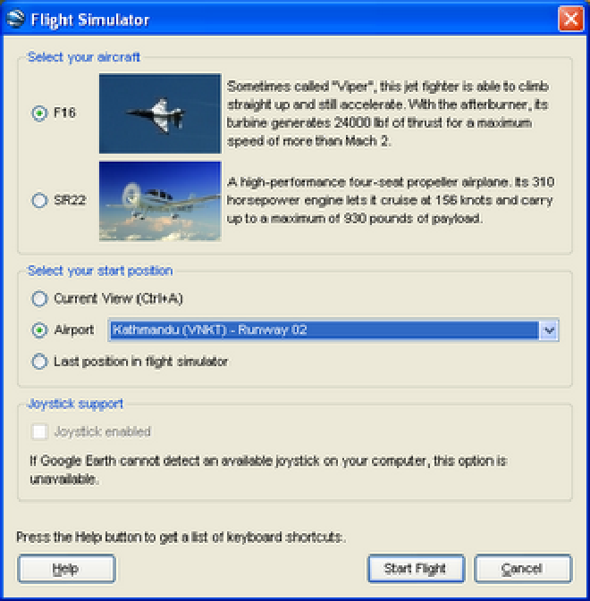 Google Flight Simulator