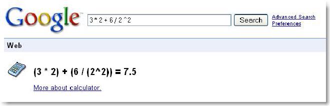 Google Calculator